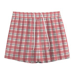 Pastel Madras Pattern Print Mesh Shorts