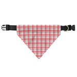 Pastel Madras Pattern Print Over The Collar Dog Bandana
