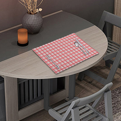 Pastel Madras Pattern Print Placemat