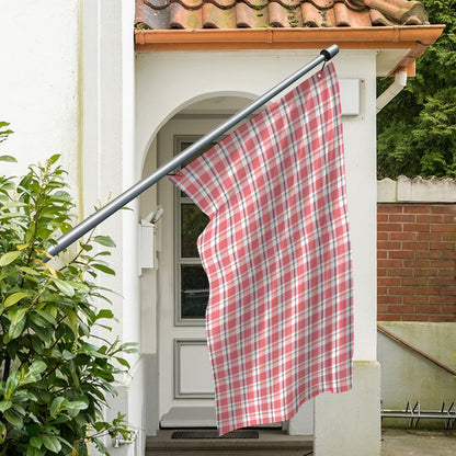 Pastel Madras Pattern Print Polyester Flag