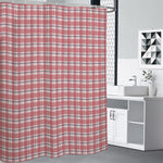 Pastel Madras Pattern Print Premium Shower Curtain