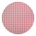 Pastel Madras Pattern Print Round Blanket