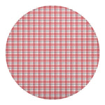 Pastel Madras Pattern Print Round Blanket