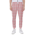 Pastel Madras Pattern Print Joggers