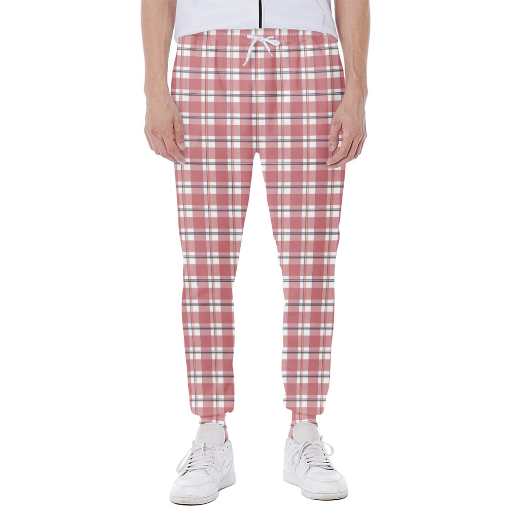 Pastel Madras Pattern Print Scuba Joggers