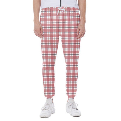 Pastel Madras Pattern Print Scuba Joggers