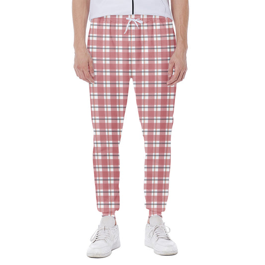 Pastel Madras Pattern Print Scuba Joggers