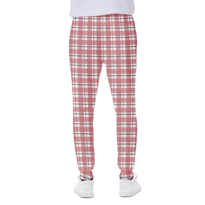 Pastel Madras Pattern Print Scuba Joggers