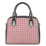 Pastel Madras Pattern Print Shoulder Handbag