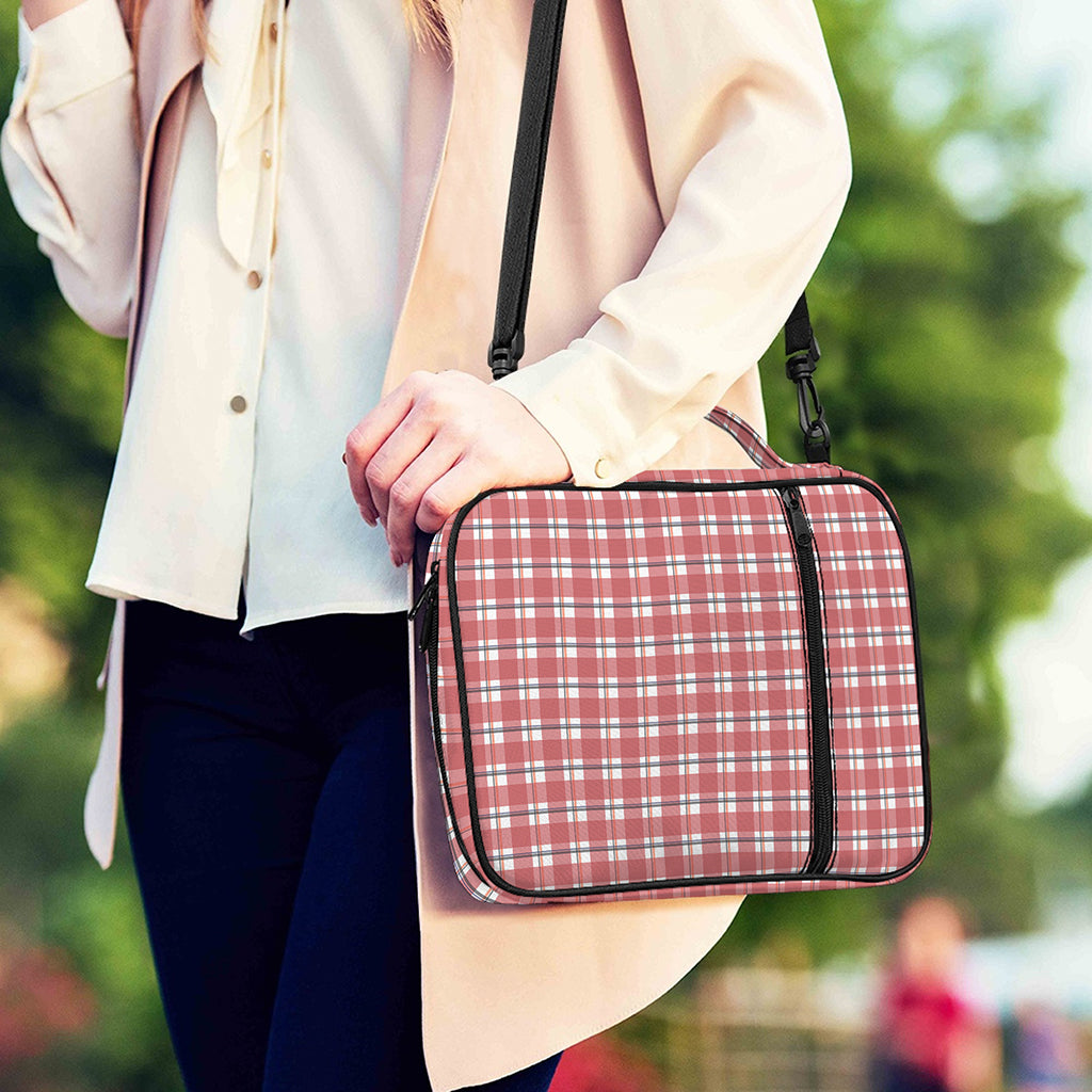 Pastel Madras Pattern Print Shoulder Strap Bible Bag