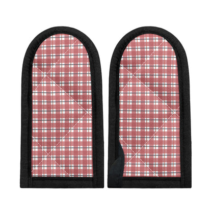 Pastel Madras Pattern Print Skillet Handle Cover