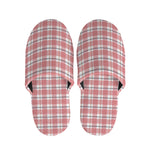 Pastel Madras Pattern Print Slippers