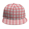 Pastel Madras Pattern Print Snapback Cap