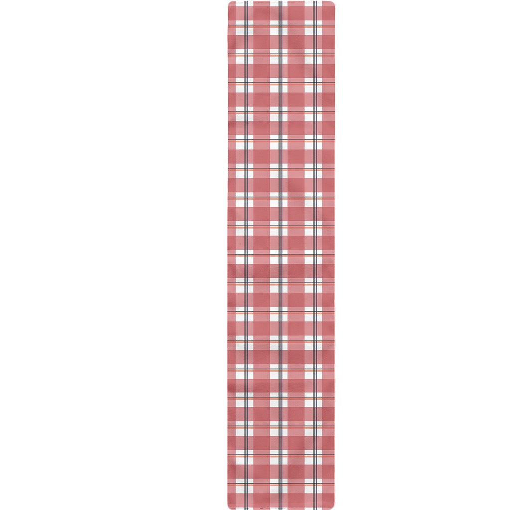 Pastel Madras Pattern Print Table Runner