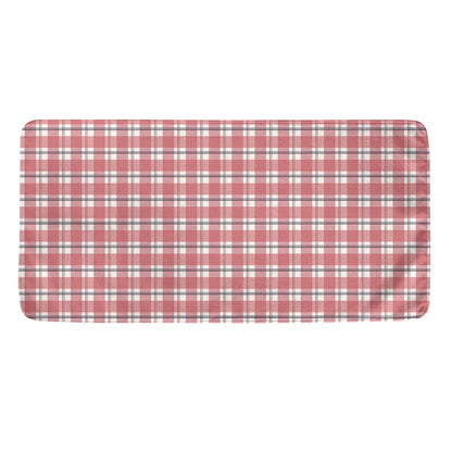 Pastel Madras Pattern Print Towel