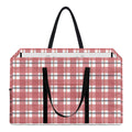 Pastel Madras Pattern Print Utility Tote Bag
