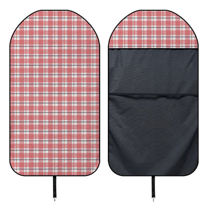 Pastel Madras Pattern Print Waterproof Car Seat Cover
