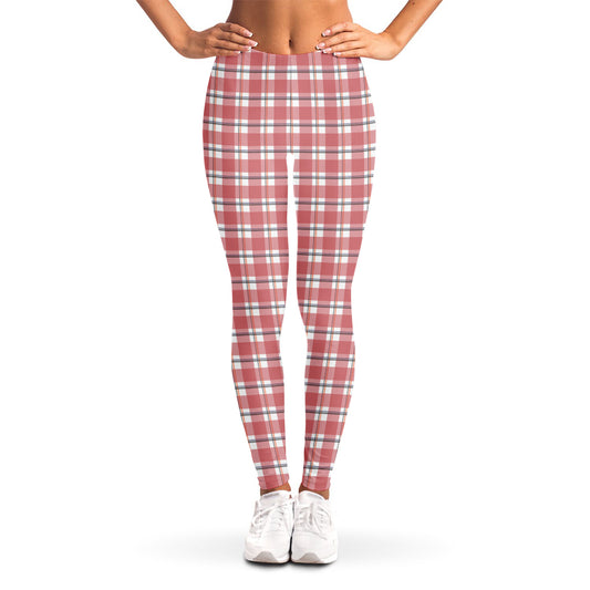 Pastel Madras Pattern Print Women's Leggings