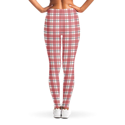 Pastel Madras Pattern Print Women's Leggings