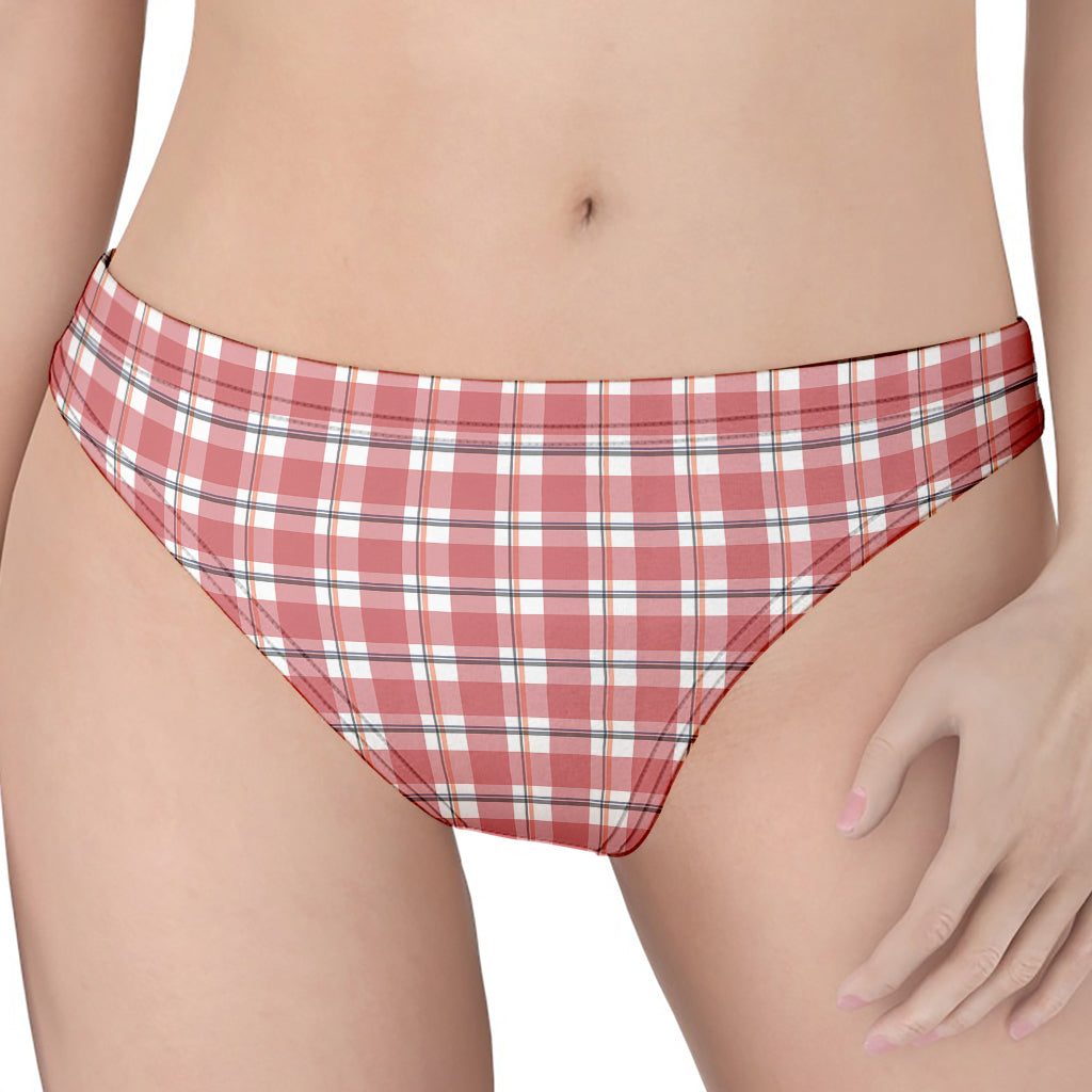 Pastel Madras Pattern Print Women's Thong