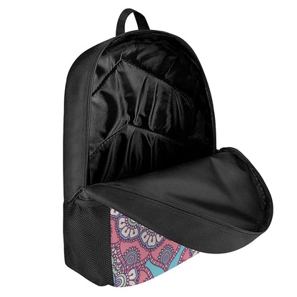 Pastel Mandala Bohemian Pattern Print 17 Inch Backpack