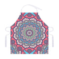 Pastel Mandala Bohemian Pattern Print Adjustable Apron