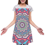 Pastel Mandala Bohemian Pattern Print Adjustable Apron