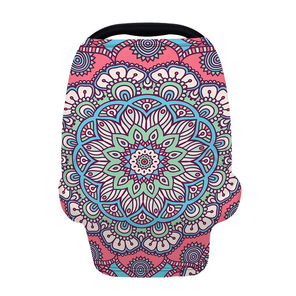 Pastel Mandala Bohemian Pattern Print Baby Seat Cover