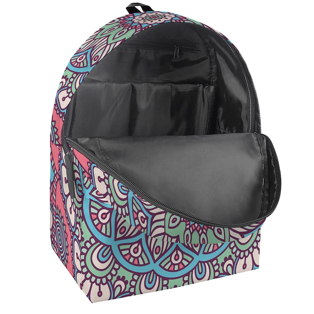 Pastel Mandala Bohemian Pattern Print Backpack