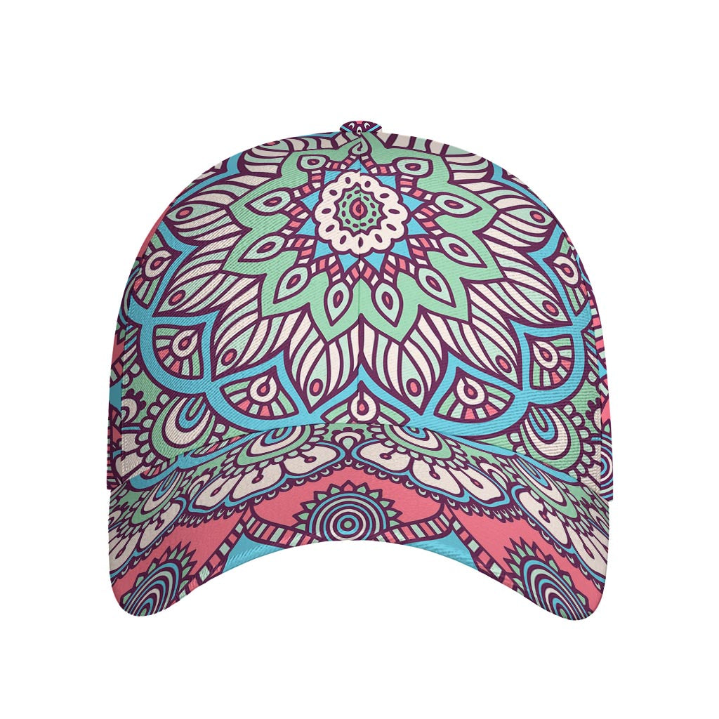 Pastel Mandala Bohemian Pattern Print Baseball Cap