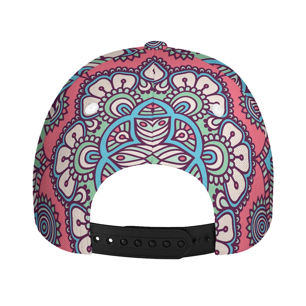 Pastel Mandala Bohemian Pattern Print Baseball Cap