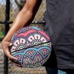 Pastel Mandala Bohemian Pattern Print Basketball
