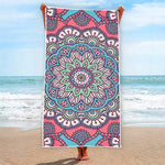 Pastel Mandala Bohemian Pattern Print Beach Towel