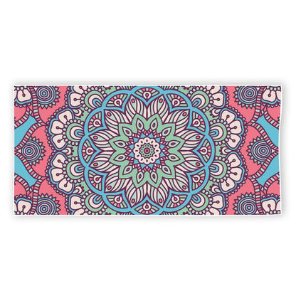 Pastel Mandala Bohemian Pattern Print Beach Towel