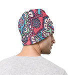 Pastel Mandala Bohemian Pattern Print Beanie