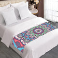 Pastel Mandala Bohemian Pattern Print Bed Runner