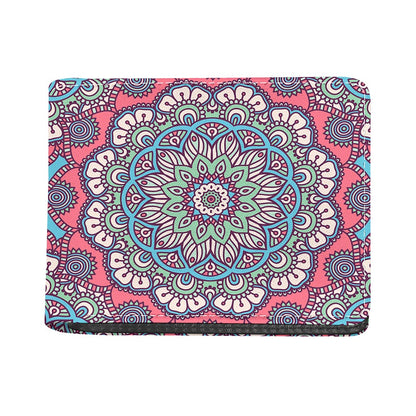 Pastel Mandala Bohemian Pattern Print Bifold Wallet