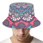 Pastel Mandala Bohemian Pattern Print Bucket Hat