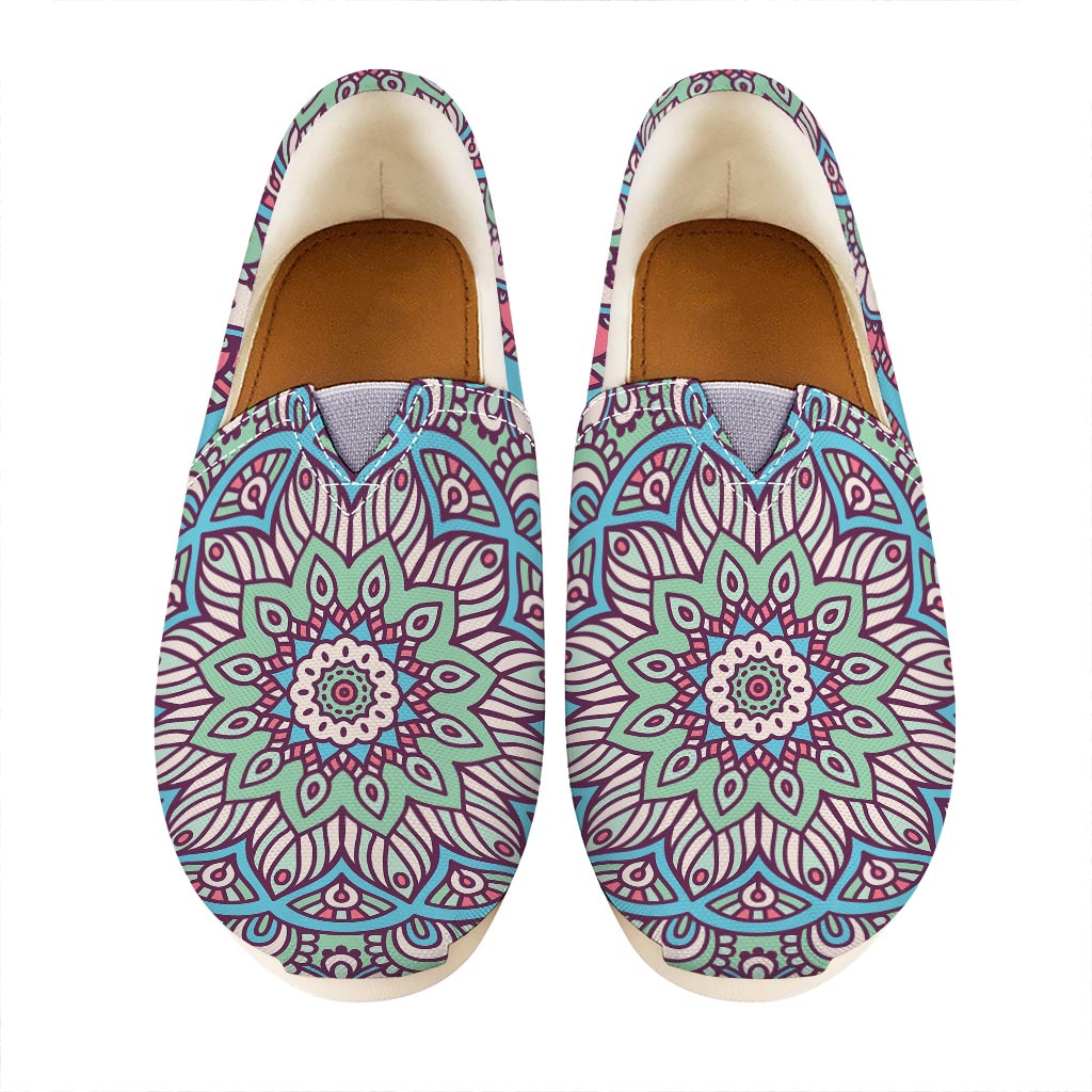 Pastel Mandala Bohemian Pattern Print Casual Shoes