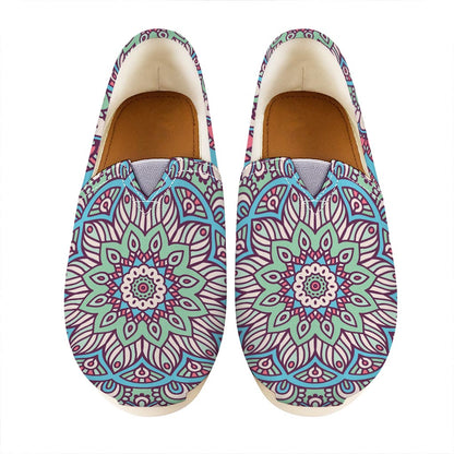 Pastel Mandala Bohemian Pattern Print Casual Shoes