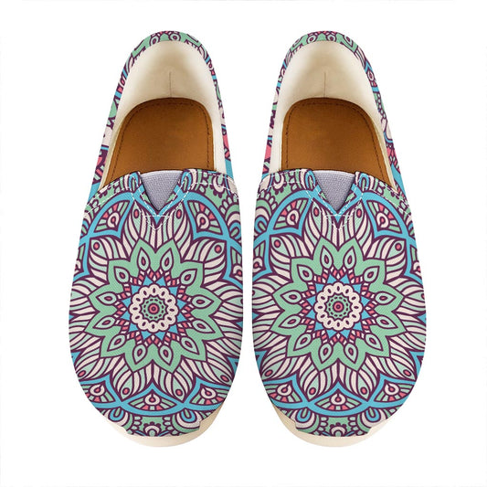 Pastel Mandala Bohemian Pattern Print Casual Shoes