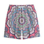 Pastel Mandala Bohemian Pattern Print Cotton Shorts