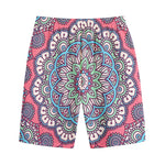 Pastel Mandala Bohemian Pattern Print Cotton Shorts