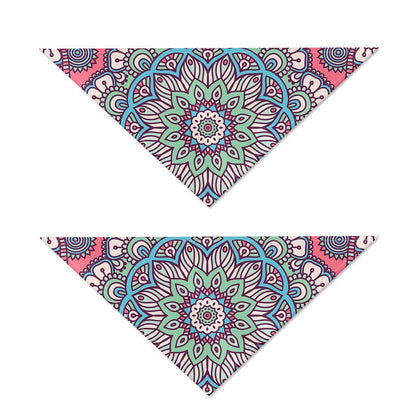 Pastel Mandala Bohemian Pattern Print Dog Bandana