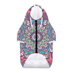Pastel Mandala Bohemian Pattern Print Dog Zip Up Hoodie