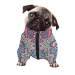 Pastel Mandala Bohemian Pattern Print Dog Zip Up Jacket