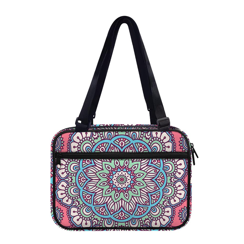 Pastel Mandala Bohemian Pattern Print Double Strap Bible Bag