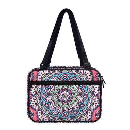 Pastel Mandala Bohemian Pattern Print Double Strap Bible Bag