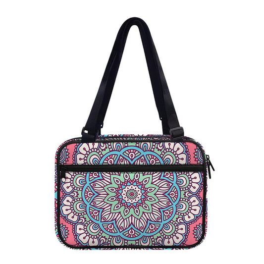 Pastel Mandala Bohemian Pattern Print Double Strap Bible Bag