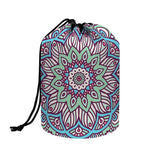 Pastel Mandala Bohemian Pattern Print Drawstring Makeup Bag